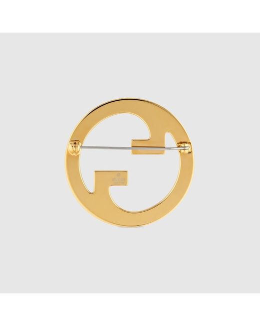 Gucci Metallic Blondie Crystal Brooch