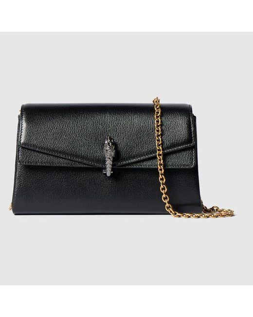 Gucci Black Dionysus Small Shoulder Bag, Leather