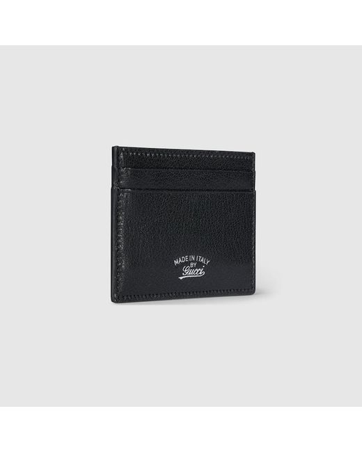Gucci Black Lira Card Case, Leather for men
