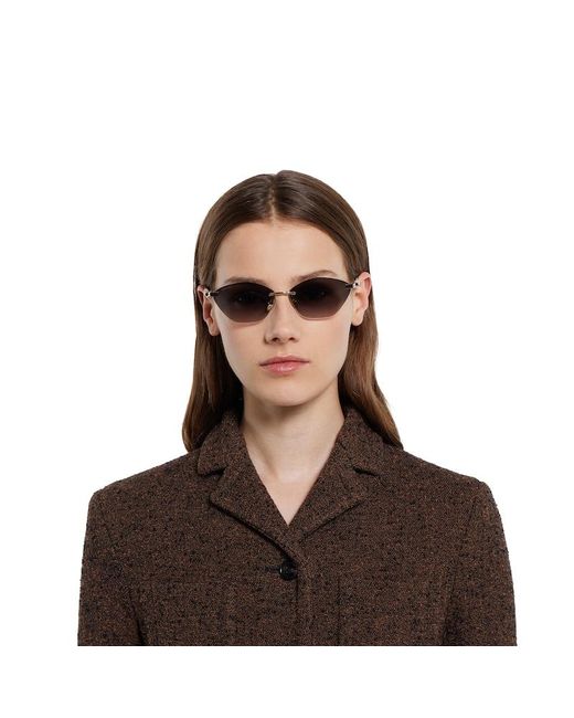 Occhiali Da Sole Cat-Eye di Gucci in Brown
