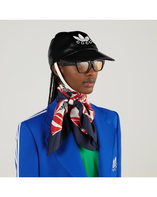 Gucci Adidas X Silk Scarf in Red | Lyst UK