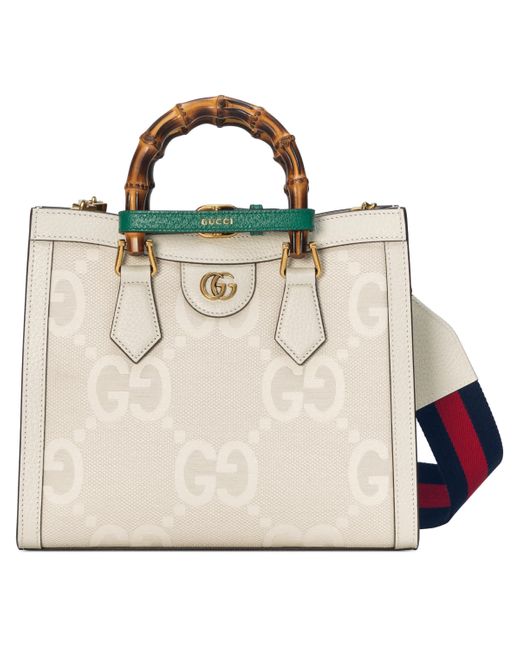Gucci Diana Small Jumbo gg Tote Bag in White | Lyst Australia