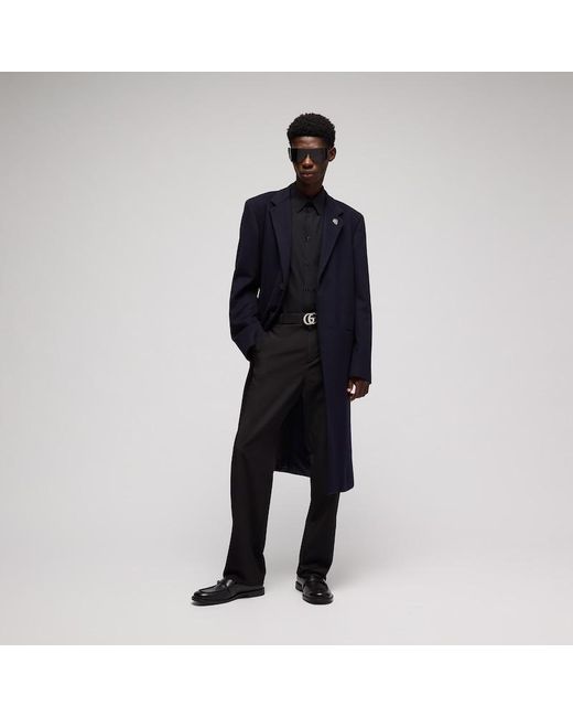 Gucci Black Loafer With Double G, Leather for men