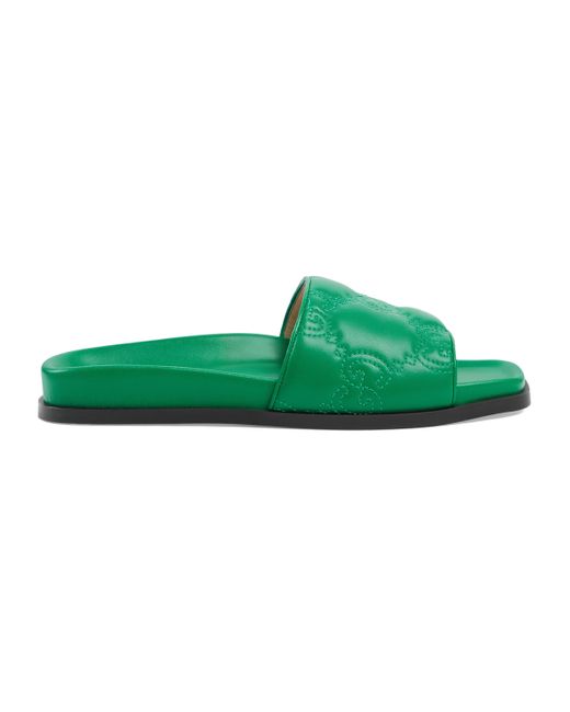 Gucci GG Matelassé Slide Sandal in 