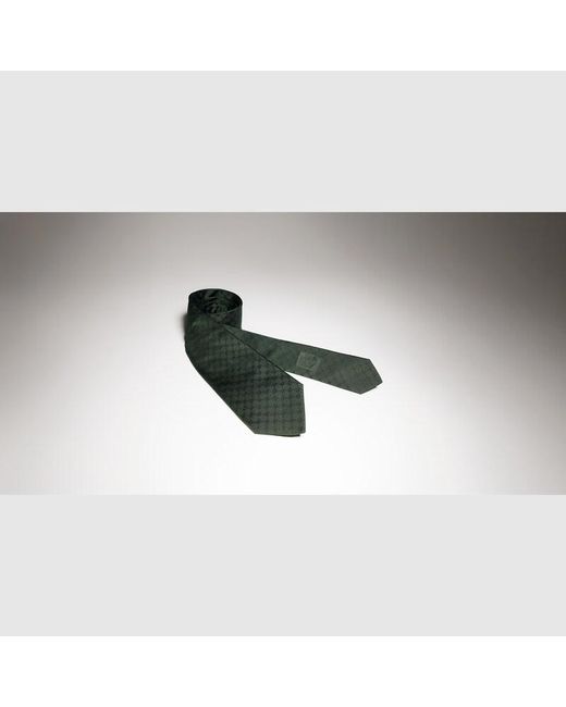 Gucci Green Interlocking G Silk Jacquard Tie for men