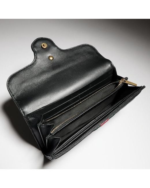 Gucci Black Gg Marmont Continental Wallet