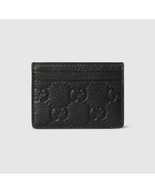 Gucci Black Gg Emblem Kartenetui
