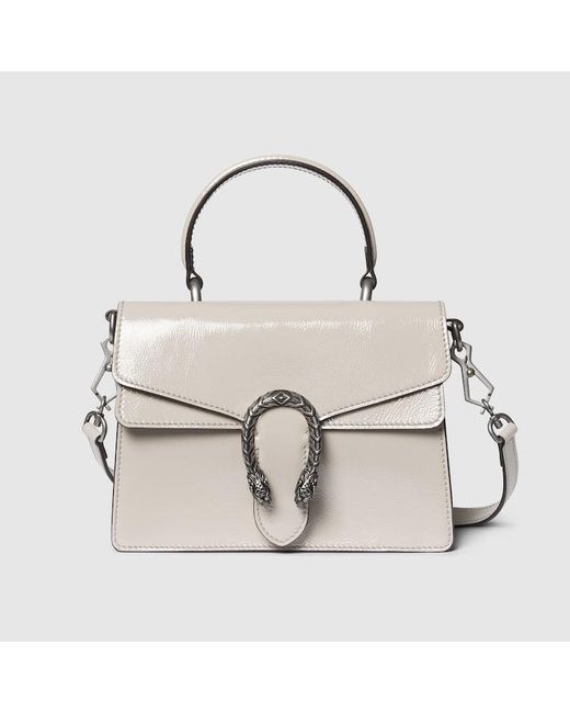 Gucci White Dionysus Small Top Handle Bag