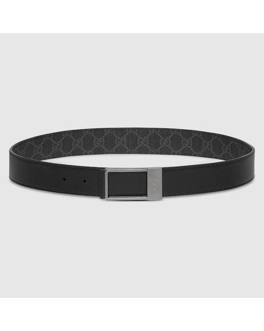 Ceinture Réversible Avec Boucle Rectangulaire, Taille 100 Gucci pour homme en coloris Black