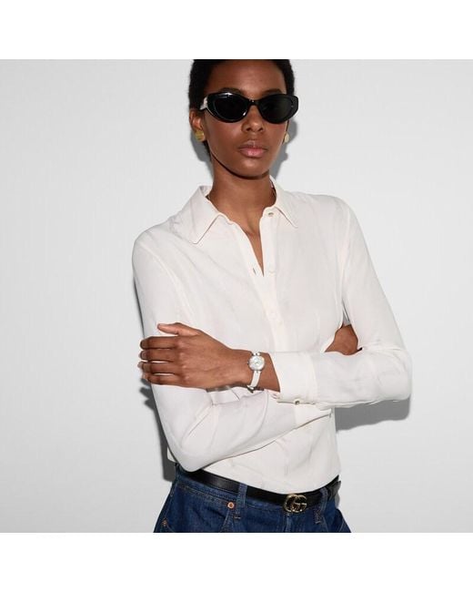 Gucci Metallic Model 2000 Watch, 24Mm