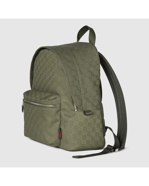 Sac À Dos En Toile Gg Moyen Format Gucci pour homme en coloris Green