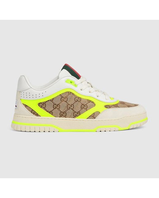 Gucci Yellow Re-web Sneaker for men