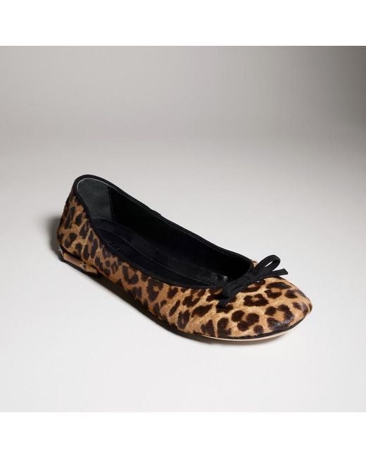 Gucci Brown Ballerina With Bamboo, Fabric