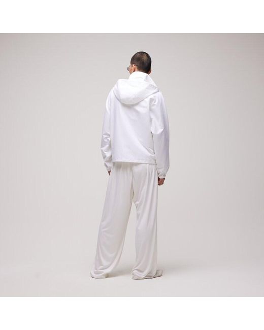 Gucci White Compact Cotton Canvas Zip Jacket for men