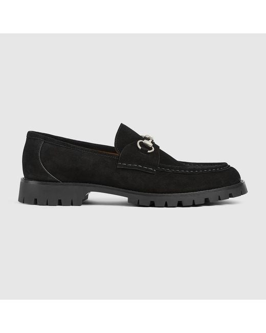Gucci Black Loafer With Horsebit for men