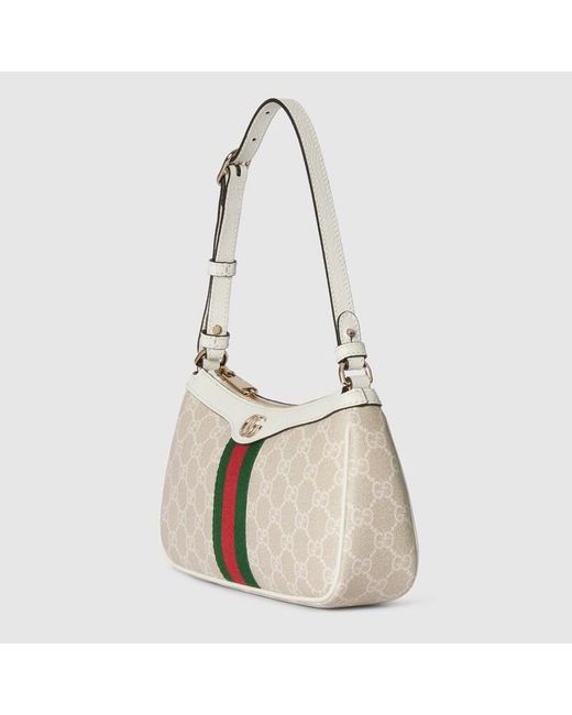 Gucci White Ophidia Small Shoulder Bag