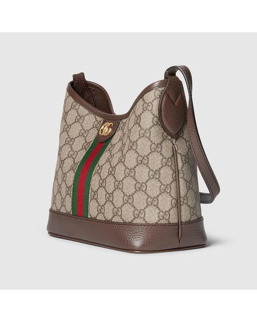 Gucci Gray Ophidia GG Small Shoulder Bag