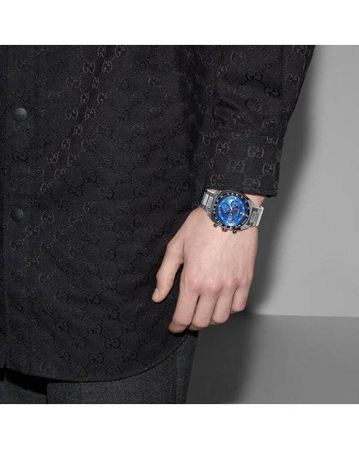 Orologio Interlocking, 41 Mm di Gucci in Blue da Uomo