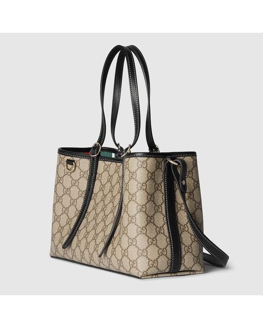 Gucci Gg Emblem Small Tote Bag Gg Canvas in Brown Lyst UK