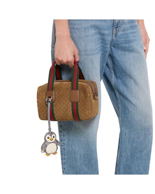 Gucci White Penguin-Shaped Bag Charm
