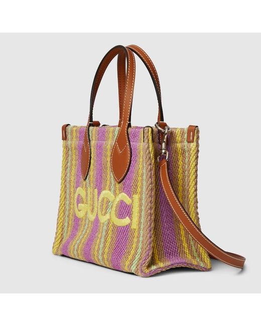 Gucci Pink Small Tote Bag With Patch