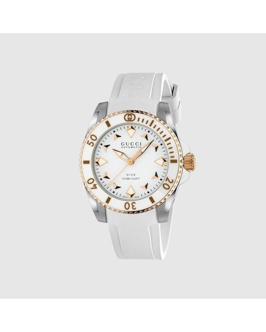 Gucci Metallic Dive Watch, 36Mm