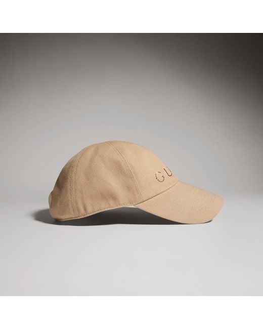 Gucci Natural Canvas Baseball Hat With Print