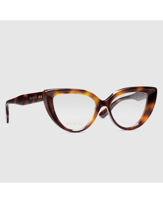 Gucci Brown Cat Eye Optical Frame