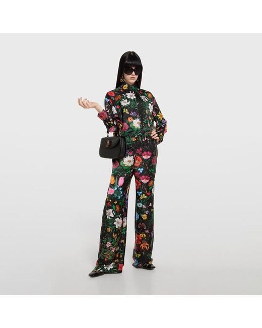Gucci Green Silk Pants
