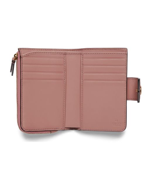 Gucci Pink GG Medium Wallet