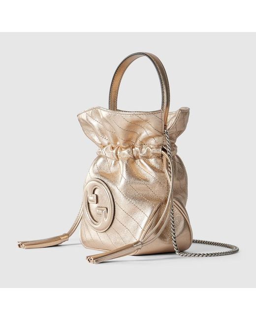 Gucci Natural Blondie Mini Bucket Bag