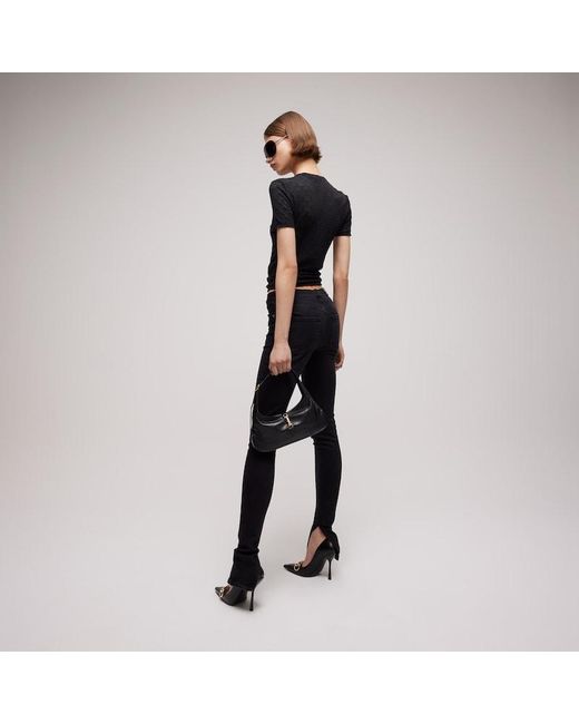 Gucci Black Gg Cotton Devoré T-Shirt