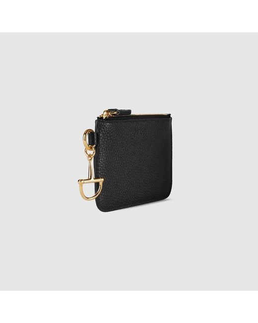 Gucci Black Half Horsebit Card Case