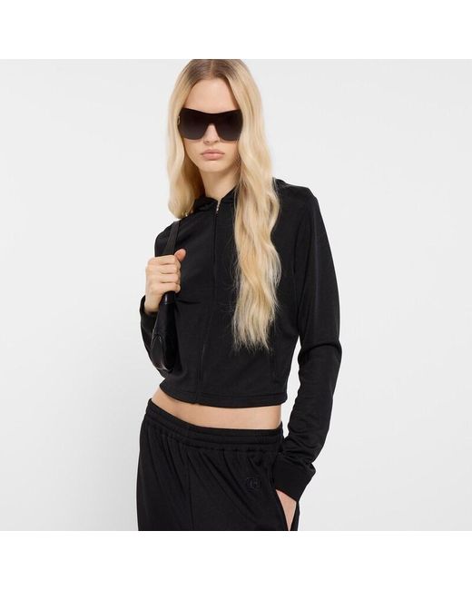 Gucci Black Jersey Zip Jacket With Embroidery, Ready-To-Wear