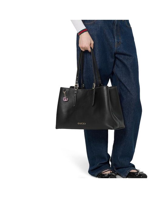 Gucci ダブルG バッグ チャーム, ピンク, メタル Pink