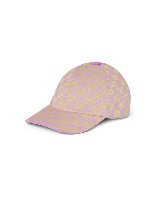 Gucci Pink GG Canvas Baseball Hat for men