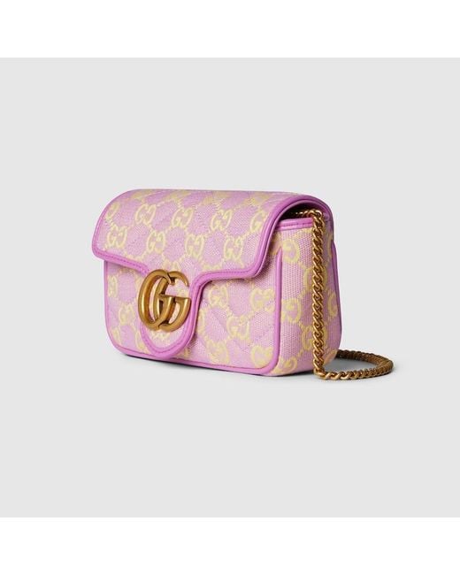 Mini Borsa A Spalla GG di Gucci in Pink