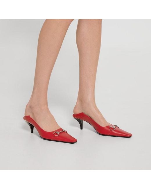 Gucci Red Vittoria Pump
