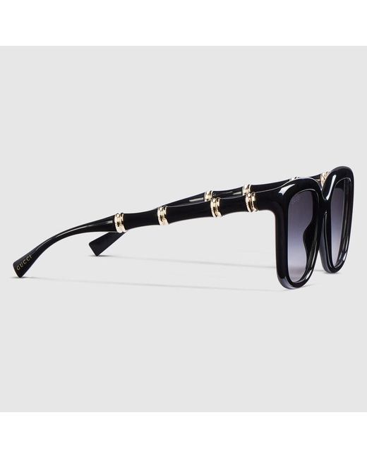 Gucci Black Square Frame Sunglasses