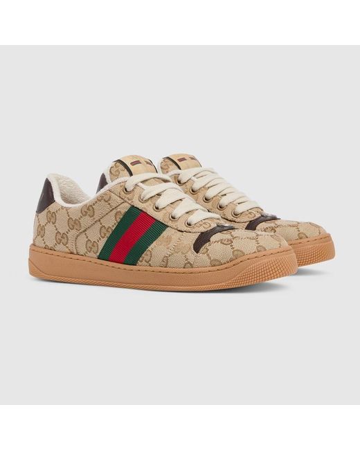 Gucci Natural Screener Sneaker, Uk