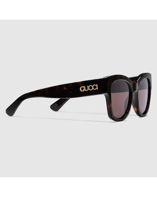 Gucci Brown Butterfly Frame Sunglasses