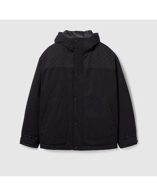 Gucci Black Cotton Ripstop Padded Jacket for men