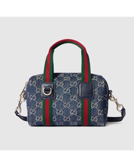 Gucci Blue Mini Gg Handbag