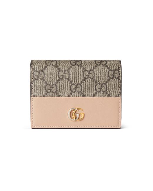 Gucci Natural GG Marmont Card Case