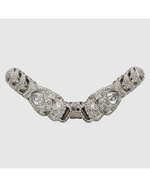 Gucci Metallic Dionysus Bangle Bracelet