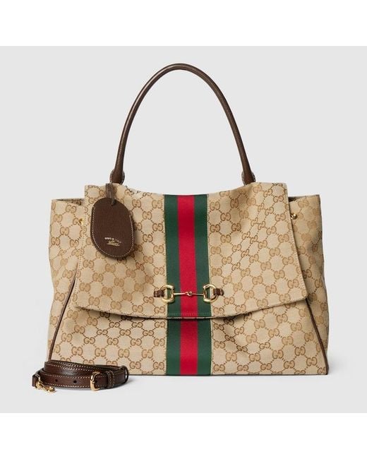 Gucci Brown Paparazzo Large Top Handle Bag