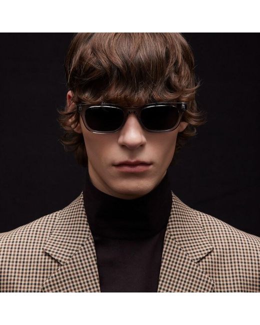 Gucci Brown Rectangular-Frame Sunglasses for men