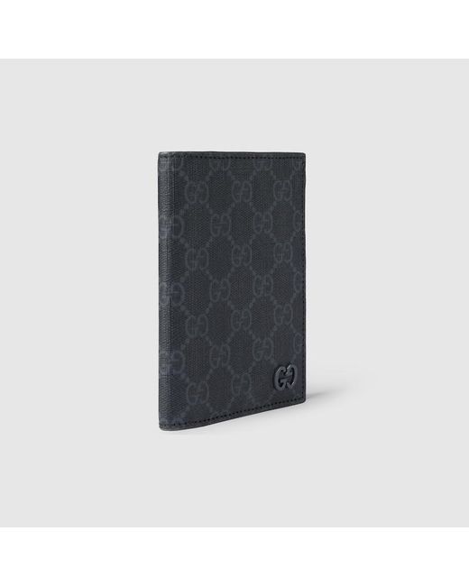 Porta Passaporto GG Con Dettaglio GG di Gucci in Gray da Uomo