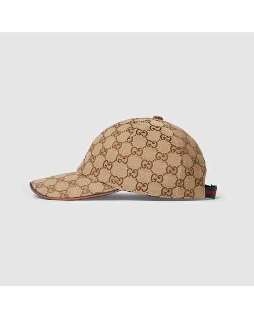 Gucci Natural Gg Canvas Baseball Cap for men