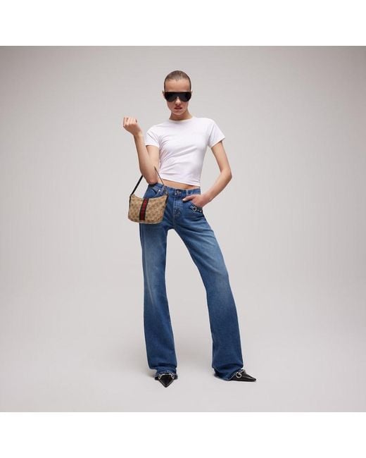 Gucci White Cotton Jersey T-Shirt With Embroidery, Size Xl, Ready-To-Wear